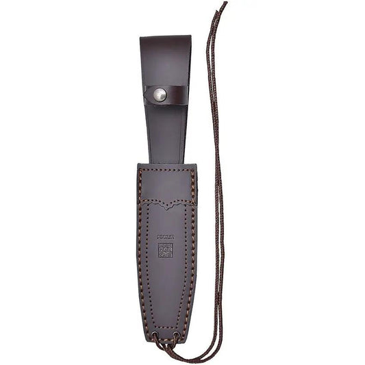 Joker Bowie Knife Stag Handle Full Tang Satin Clip Point 11.25in Overall For Collectors Leather Sheath by Joker