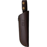 Joker Nessmuk Fixed Blade Knife For Outdoorsmen With Walnut Handle Full Tang Satin 14C28N Blade Leather Sheath by Joker