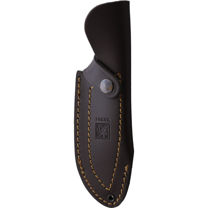 Joker Montes II Outdoor Fixed Blade Knife CN58 4.25in Satin Blade Full Tang Walnut Handle Lanyard Hole for Outdoorsmen by Joker