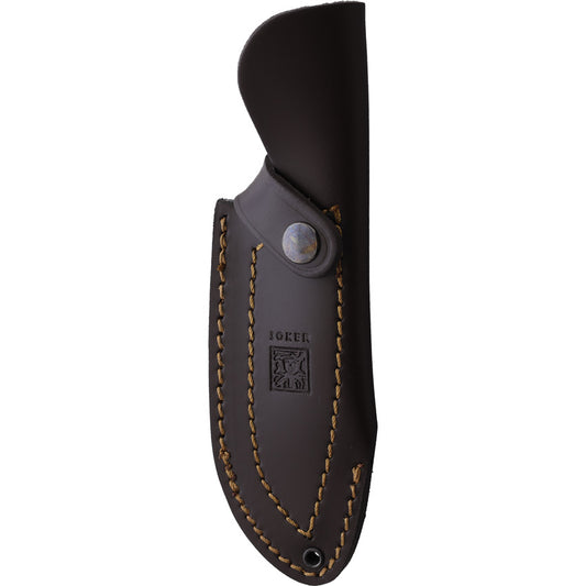 Joker Montes II Outdoor Fixed Blade Knife CN58 4.25in Satin Blade Full Tang Walnut Handle Lanyard Hole for Outdoorsmen by Joker
