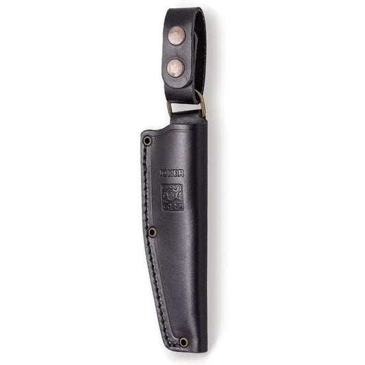 Joker Bushcraft Fixed Blade Knife for Outdoorsmen with Rugged Full Tang 4.25 Inch Satin N695 Blade by Joker