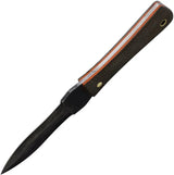 Join Or Die Knives Ace Dagger - Nitro V Double Edge Blade Green Canvas Micarta Handle Full Tang by Join or Die Knives