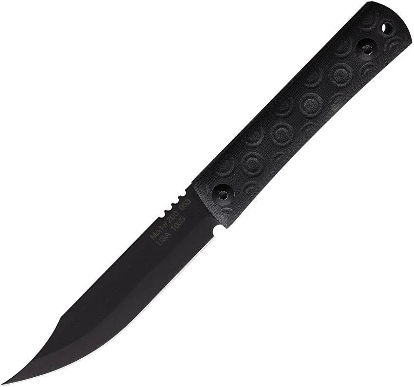 Jason Perry Blade Works Bushcraft Fixed Blade Black 206-BLK by Jason Perry Blade Works
