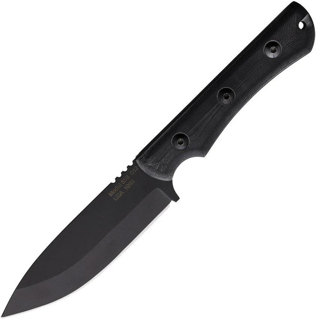 Jason Perry Blade Works Camp Knife Spear Point 558-G10-BLK by Jason Perry Blade Works