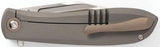 Jack Wolf Knives Scuffle Bolster Lock Ti - Satin S90V Clip Point Blade With Titanium Handle by Jack Wolf Knives