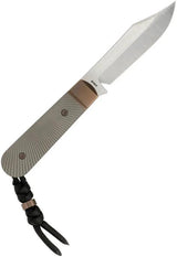 Jack Wolf Knives Backwoods Fixed Ti Starburst - Titanium Fixed Blade With Starburst Finish 54352 by Jack Wolf Knives