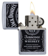 Zippo Jack Daniel’s® Label Design Windproof Lighter – Street Chrome™ Finish by Zippo