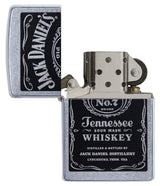Zippo Jack Daniel’s® Label Design Windproof Lighter – Street Chrome™ Finish by Zippo