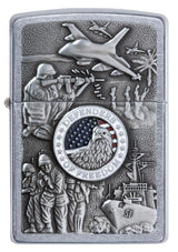 Zippo Joined Forces Emblem Windproof Lighter by Zippo