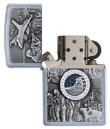 Zippo Joined Forces Emblem Windproof Lighter by Zippo