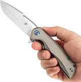 Kansept Knives Kryo Framelock Micro Mill K1001A7 - S35VN Blade, Titanium Handle, Micro Milled Ergonomic Design by Kansept Knives