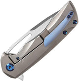 Kansept Knives Kryo Framelock Bronze K1001A8 - Bronze Anodized Titanium Handle And S35VN Blade by Kansept Knives