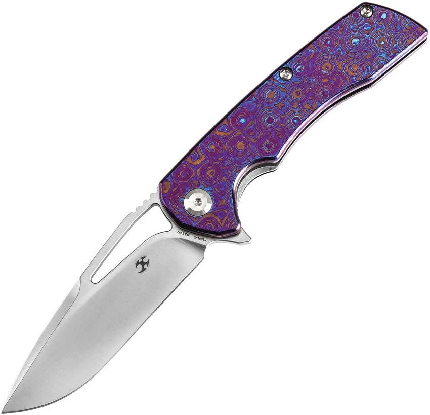 Kansept Knives Kryo Framelock Timascus K1001M2 by Kansept Knives