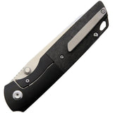Kansept Knives Warrior Framelock - S35VN Tanto Blade With Black Titanium Handle And Carbon Fiber Inlay by Kansept Knives