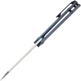 Kansept Knives Shard Framelock Blue K1006A8 - S35VN Blade Blue Anodized Titanium Handle 4.5in Closed by Kansept Knives