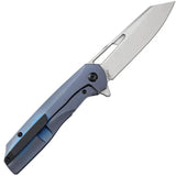 Kansept Knives Shard Framelock Blue K1006A8 - S35VN Blade Blue Anodized Titanium Handle 4.5in Closed by Kansept Knives