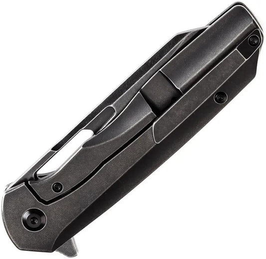 Kansept Knives Shard Framelock Copp CF K1006C1 - CPM S35VN Blade Black Stonewash Titanium Handle by Kansept Knives