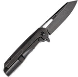 Kansept Knives Shard Framelock Copp CF K1006C1 - CPM S35VN Blade Black Stonewash Titanium Handle by Kansept Knives