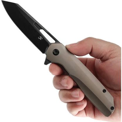 Kansept Knives Shard Framelock Bronze - CPM S35VN Stainless Blade With Bronze Anodized Titanium Handle by Kansept Knives