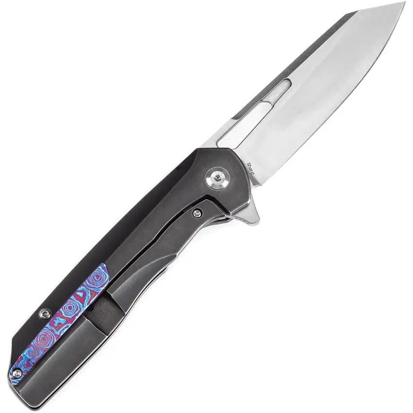 Kansept Knives Shard Framelock Timascus K1006C4 - Timascus Inlay Titanium Handle With CPM S35VN Blade by Kansept Knives