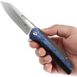 Kansept Knives Shard Framelock Timascus K1006C4 - Timascus Inlay Titanium Handle With CPM S35VN Blade by Kansept Knives