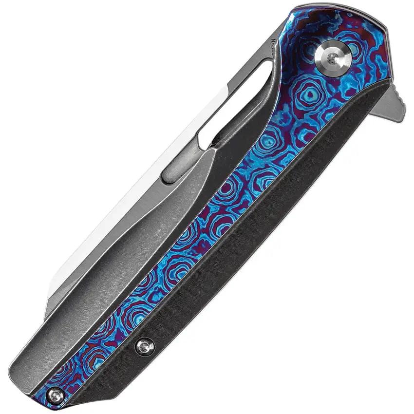Kansept Knives Shard Framelock Timascus K1006C4 - Timascus Inlay Titanium Handle With CPM S35VN Blade by Kansept Knives