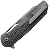 Kansept Knives Shard Framelock Circle 1006 - Stonewash S35VN Blade With Gray Titanium Handle by Kansept Knives