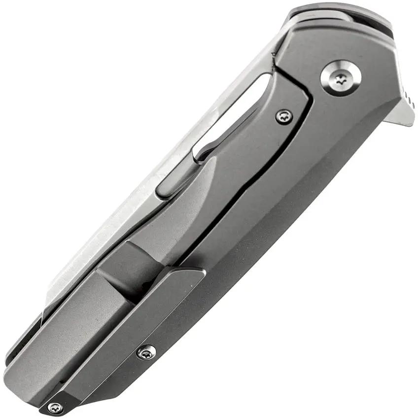 Kansept Knives Shard Framelock CF K1006L6 - Left Handed 3.5in Satin CPM S35VN Blade Titanium Handle Jungle CF Inlay by Kansept Knives