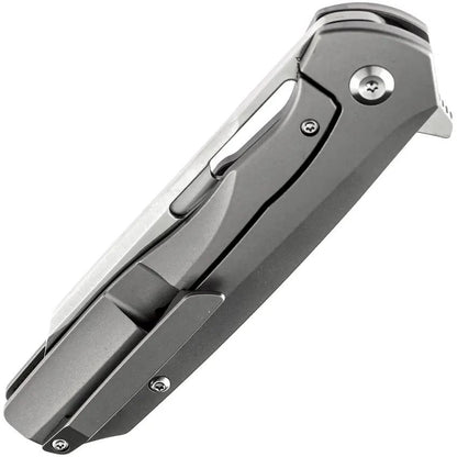 Kansept Knives Shard Framelock CF K1006L6 - Left Handed 3.5in Satin CPM S35VN Blade Titanium Handle Jungle CF Inlay by Kansept Knives