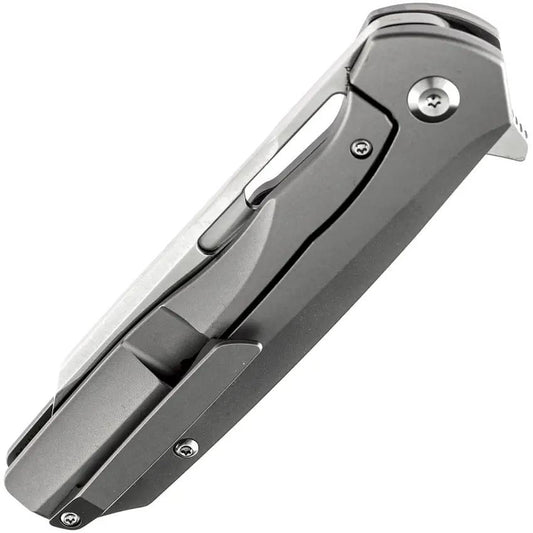 Kansept Knives Shard Framelock CF K1006L6 - Left Handed 3.5in Satin CPM S35VN Blade Titanium Handle Jungle CF Inlay by Kansept Knives