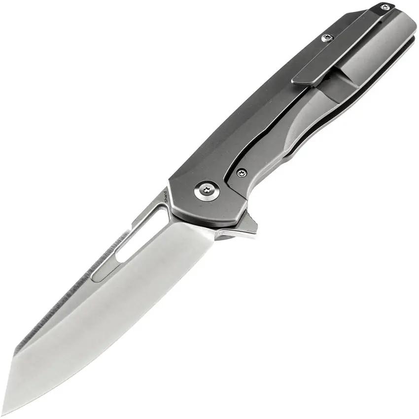 Kansept Knives Shard Framelock CF K1006L6 - Left Handed 3.5in Satin CPM S35VN Blade Titanium Handle Jungle CF Inlay by Kansept Knives