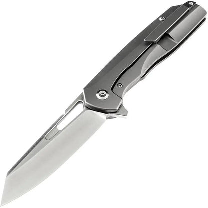 Kansept Knives Shard Framelock CF K1006L6 - Left Handed 3.5in Satin CPM S35VN Blade Titanium Handle Jungle CF Inlay by Kansept Knives