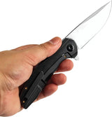 Kansept Knives Accipiter Framelock Copper - S35VN Blade With Copper Foil Carbon Fiber Inlay by Kansept Knives