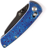 Kansept Knives Main Street Crosslock Blue K1015M1 - Timascus Handle CPM 20CV Blade EDC Knife by Kansept Knives