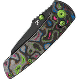 Kansept Knives Main Street Crosslock 80s K1015M3 - CPM S35VN Blade With 80s Camouflage Carbon Fiber Handle by Kansept Knives