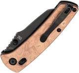 Kansept Knives Main Street Crossbar Lock Copp K1015V2 - S35VN Wharncliffe Blade Copper Foil G10 Handle by Kansept Knives