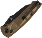 Kansept Knives Main Street Crossbar Lock Ult K1015V4 - Premium S35VN Wharncliffe Blade With Amber PEI Handle by Kansept Knives