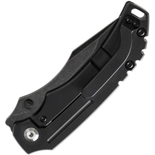 Kansept Knives Pelican EDC Framelock - S35VN Blade Black Titanium Handle Lanyard Hole Pocket Clip by Kansept Knives
