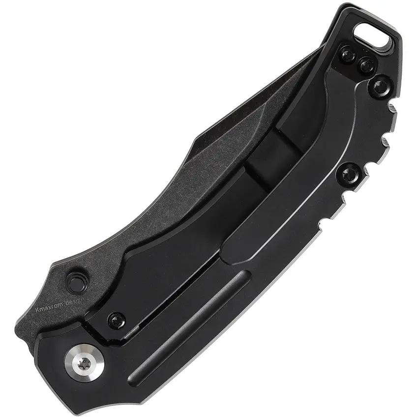 Kansept Knives Pelican EDC Framelock - S35VN Blade Black Titanium Handle Lanyard Hole Pocket Clip by Kansept Knives