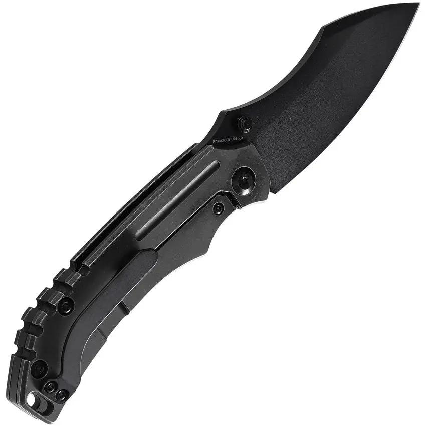 Kansept Knives Pelican EDC Framelock - 3-Inch S35VN Blade Black Stonewashed Titanium Handle by Kansept Knives