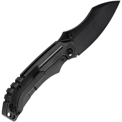Kansept Knives Pelican EDC Framelock - 3-Inch S35VN Blade Black Stonewashed Titanium Handle by Kansept Knives