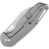 Kansept Knives Model 6 Framelock Titanium K1022A1 - Satin Bohler M390 Blade Gray Titanium Handle by Kansept Knives