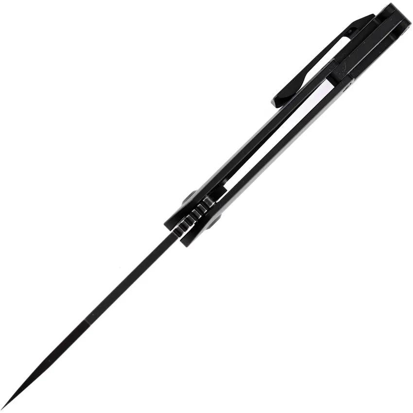 Kansept Knives Model 6 Framelock Black - Bohler M390 Blade, Black Titanium Handle by Kansept Knives