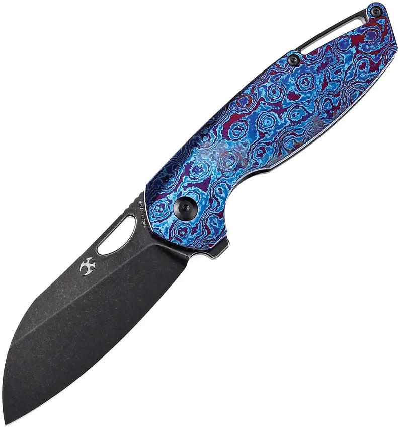 Kansept Knives Model 6 Framelock Timascus K1022B4 by Kansept Knives