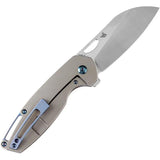 Kansept Knives Model 6 Framelock Bronze K1022B5 - Satin CPM S35VN Blade Bronze Stonewash Titanium Handle by Kansept Knives
