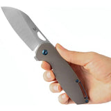 Kansept Knives Model 6 Framelock Bronze K1022B5 - Satin CPM S35VN Blade Bronze Stonewash Titanium Handle by Kansept Knives