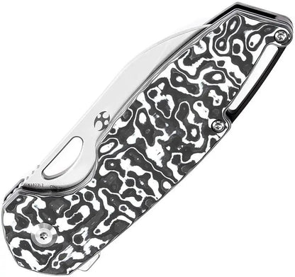 Kansept Knives Model 6 Linerlock Left-Handed - 3.25in CPM-20CV Wharncliffe Blade Nebula Carbon Fiber Handle by Kansept Knives