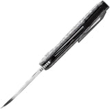 Kansept Knives Model 6 Linerlock Left-Handed - 3.25in CPM-20CV Wharncliffe Blade Nebula Carbon Fiber Handle by Kansept Knives
