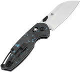 Kansept Knives Model 6 Crossbar Lock Arctic K1022V4 - S35VN Satin Sheepsfoot Blade, Arctic Storm Carbon Fiber Handle by Kansept Knives