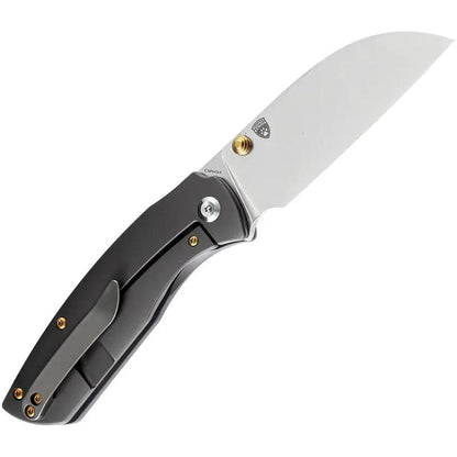 Kansept Knives Convict Framelock Gray - S35VN Blade, Gray Anodized Titanium Handle by Kansept Knives